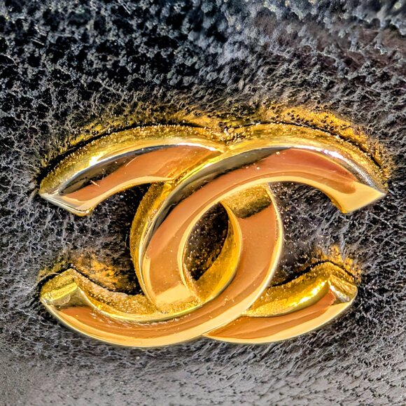 Chanel Vintage 0-Series Black Diana-Style Half Moon Flap Bag - Picture 8 of 16